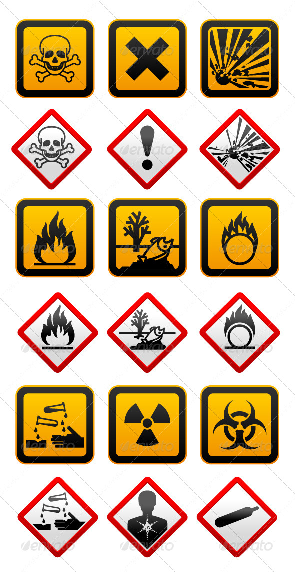 Hazard symbols deals